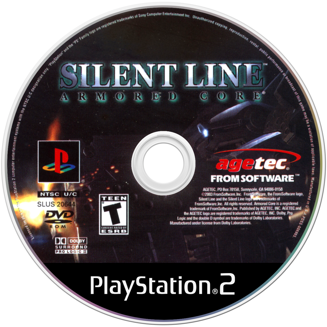 Silent Line Armored Core media 5 for Playstation 2